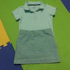 Skirt and top. Super cute for picture day